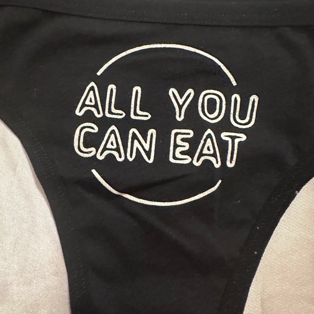 Black 'All You Can Eat' Underwear